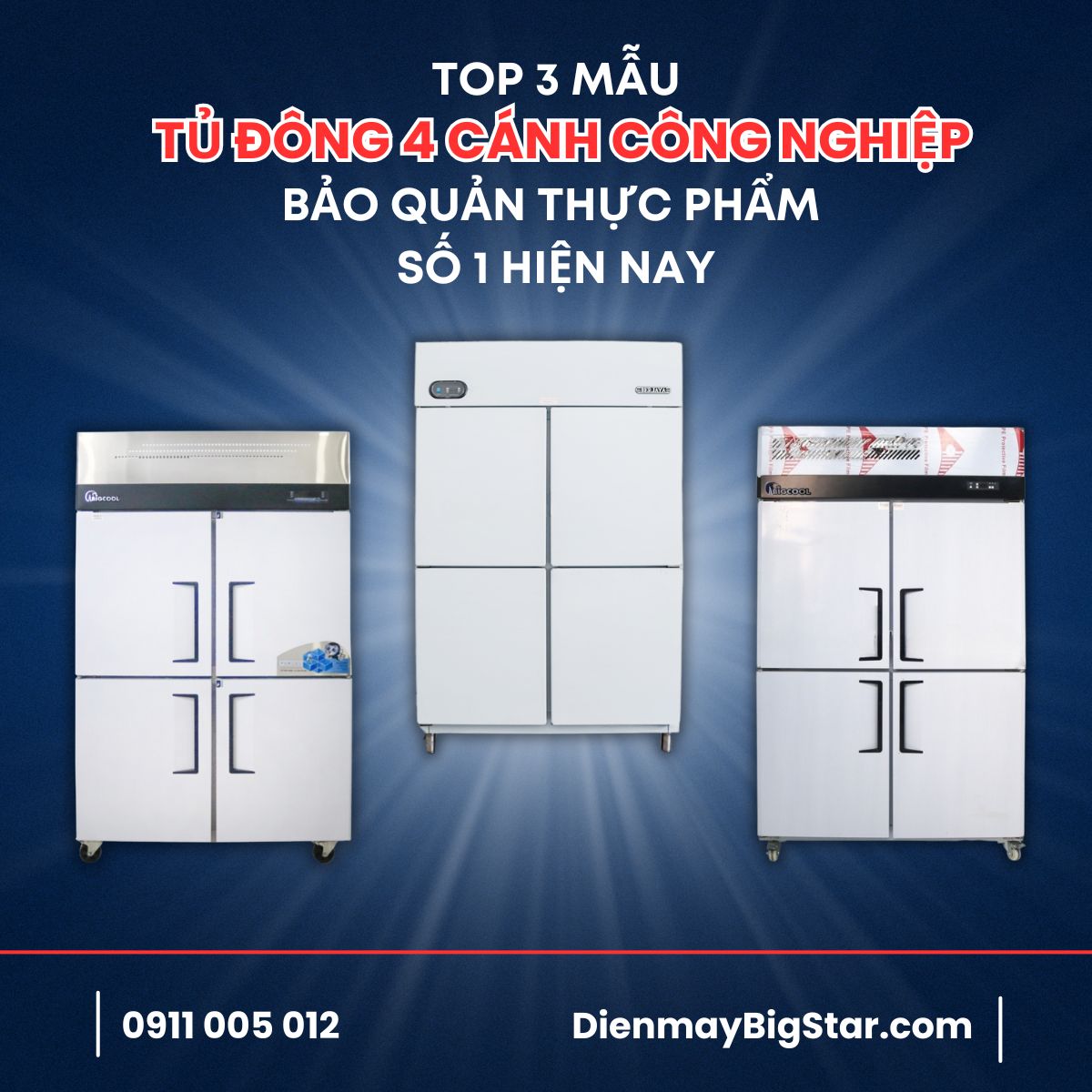 tủ đông 4 cánh