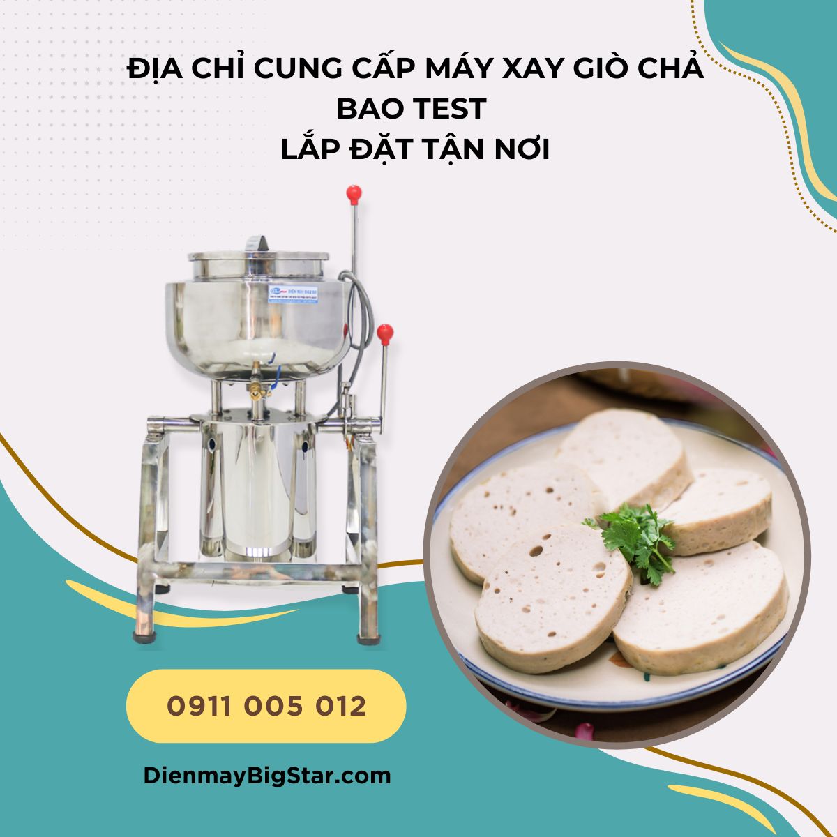 máy xay giò chả