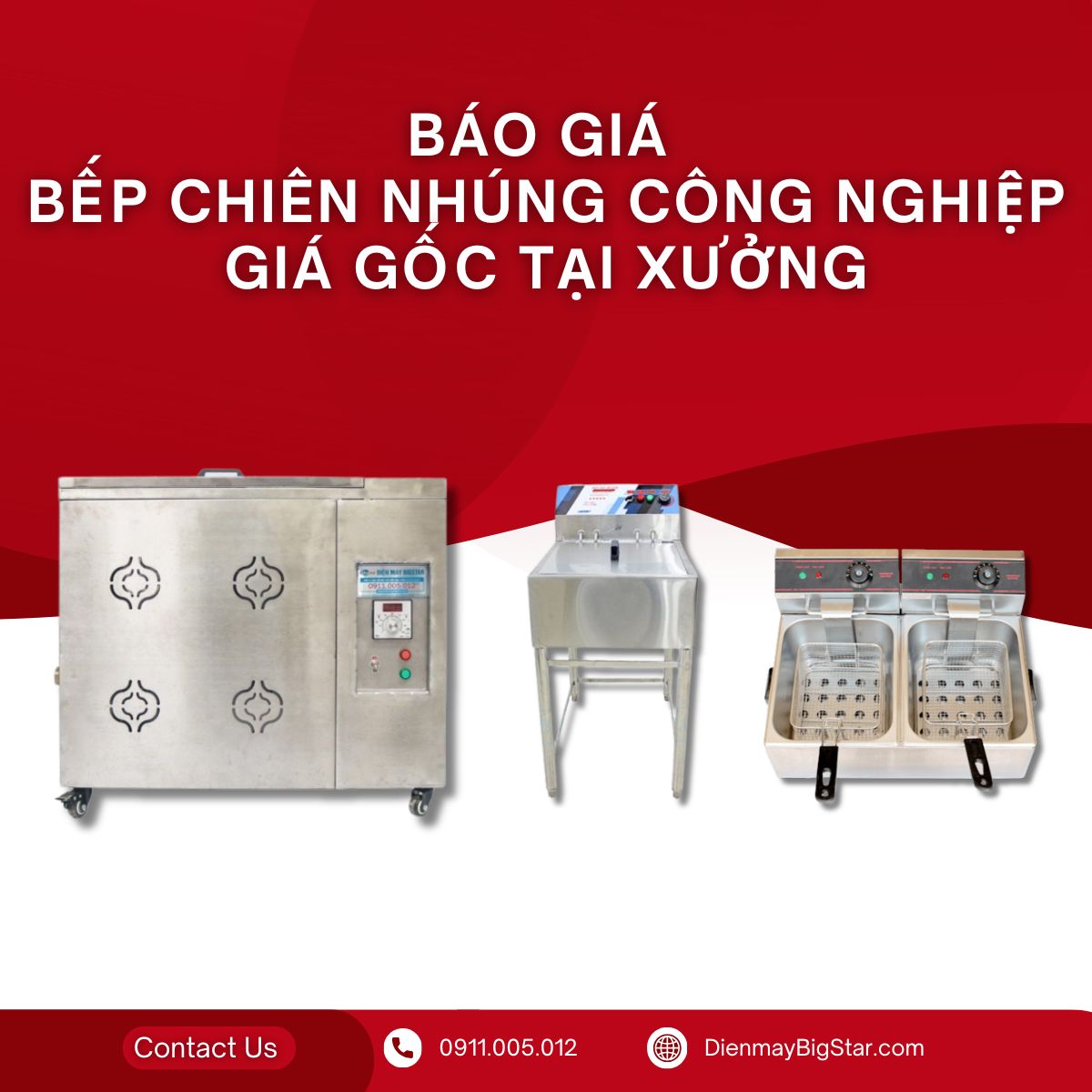 bếp chiên nhúng công nghiệp