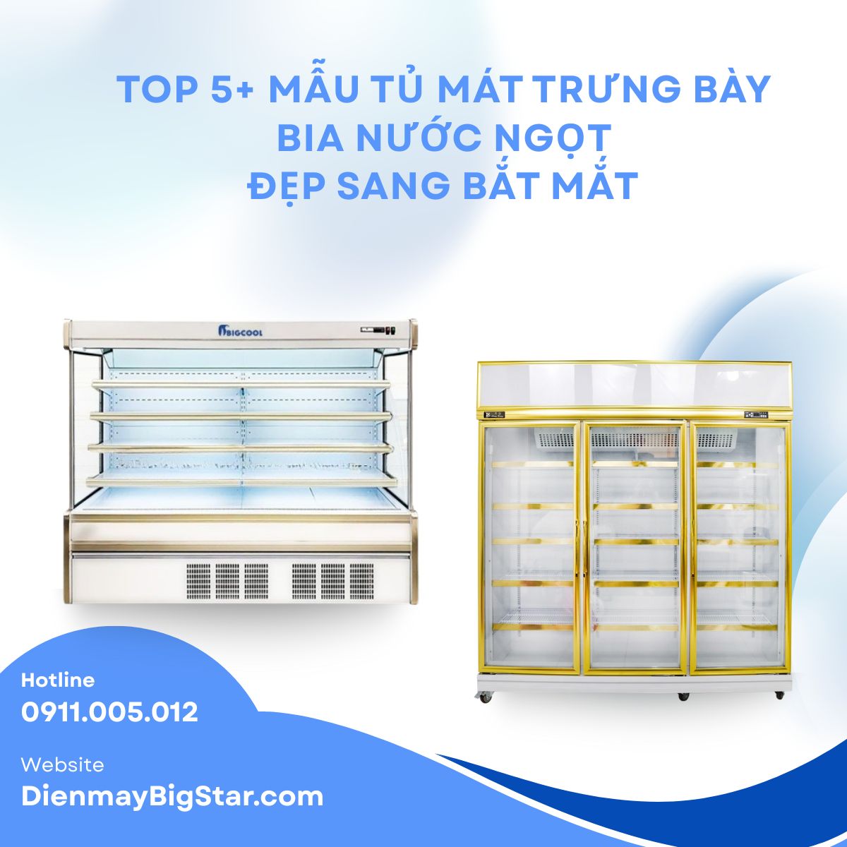 tủ mát trưng bày bia nước ngọt