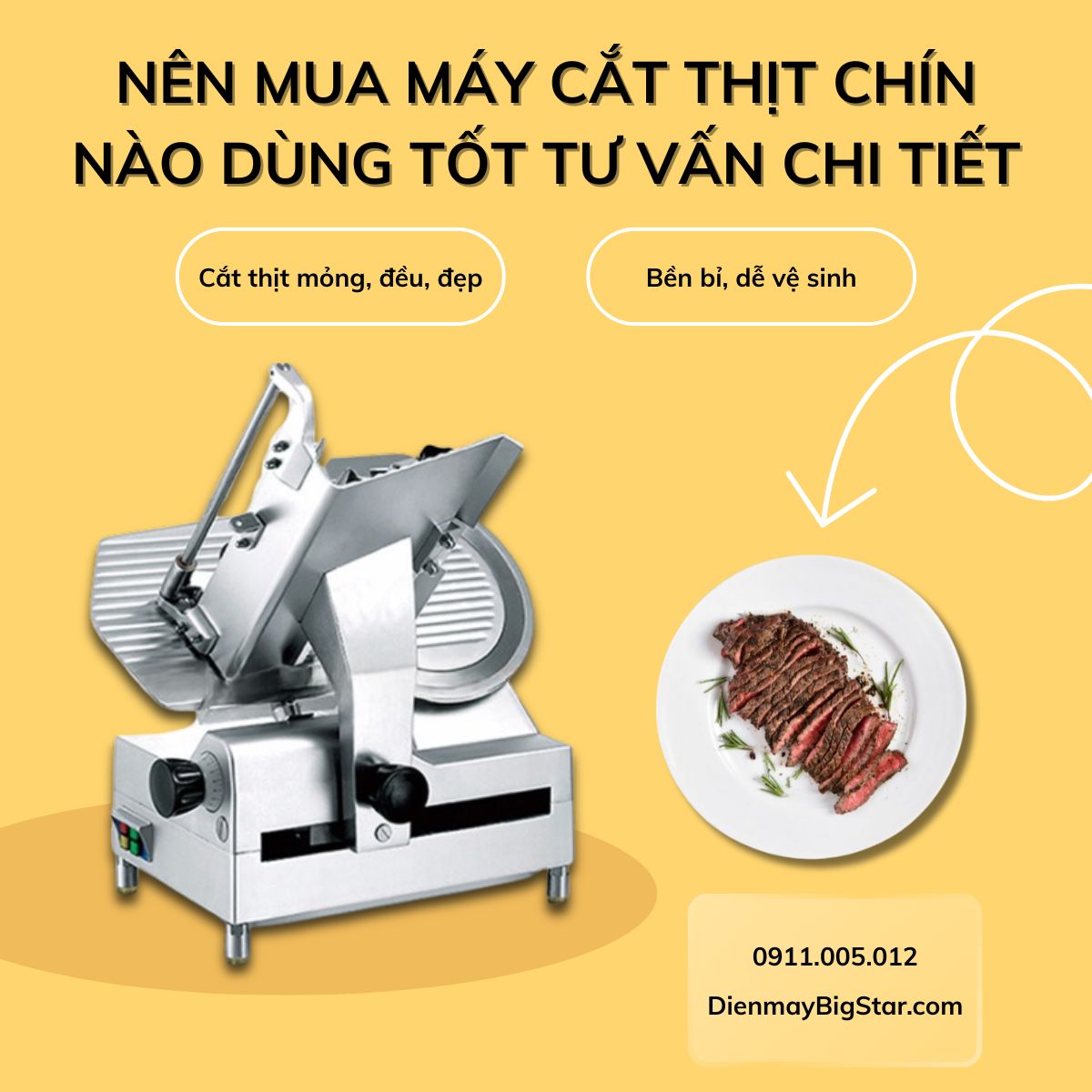 máy cắt thịt chín