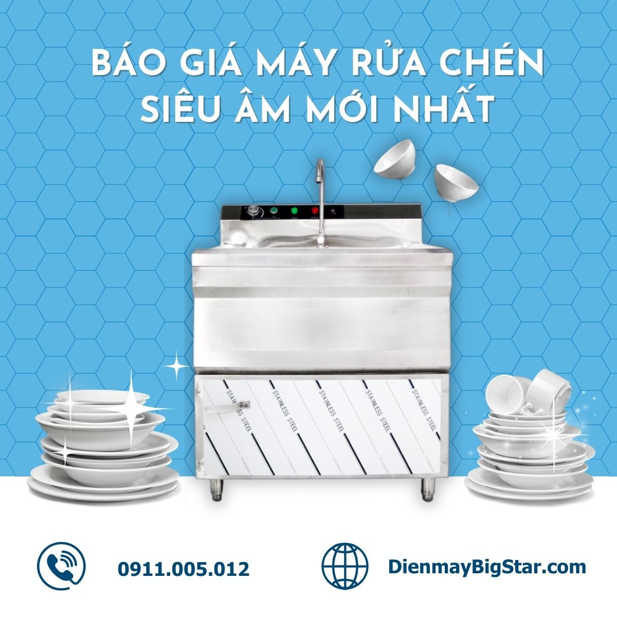 máy rửa chén siêu âm