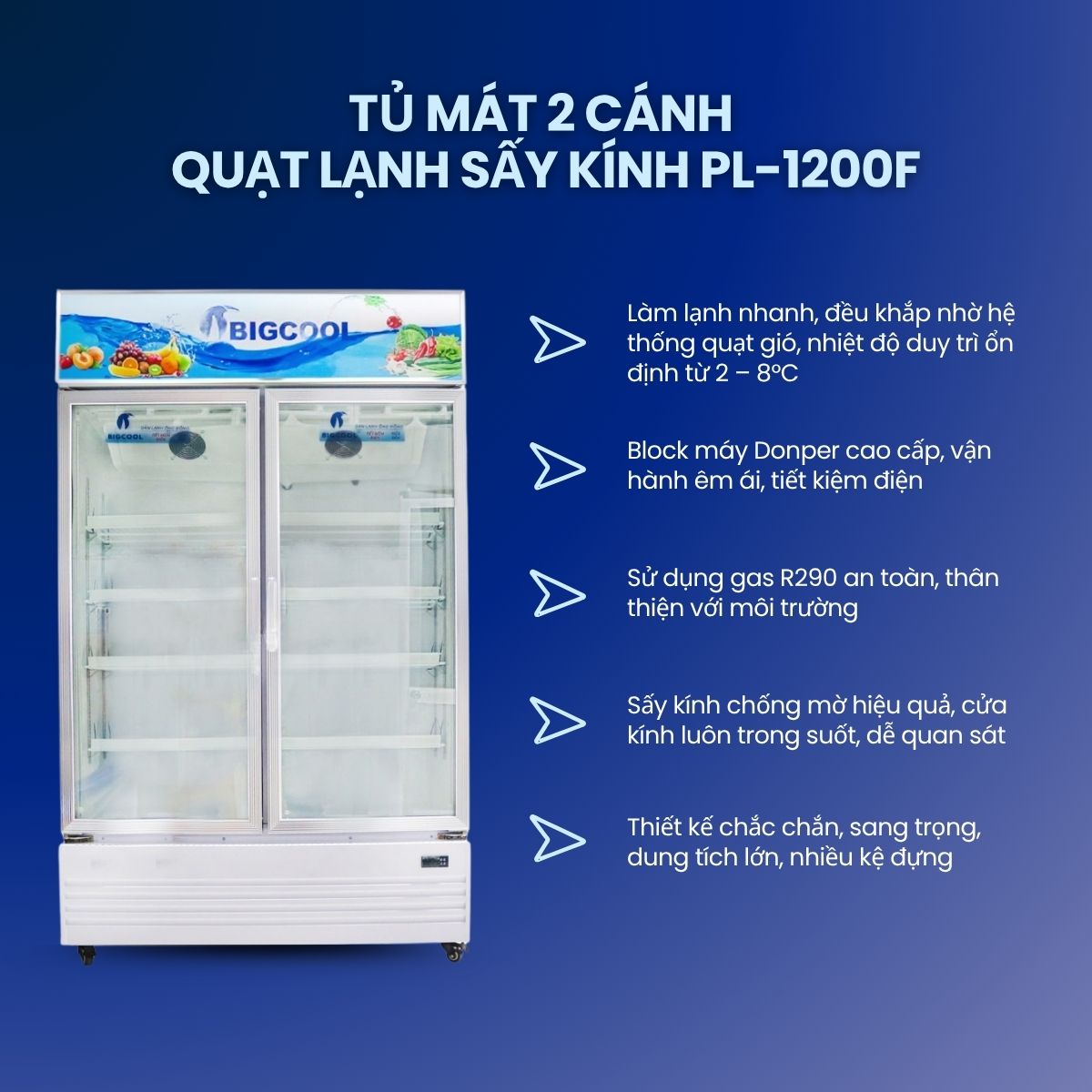 tủ lạnh bánh kem