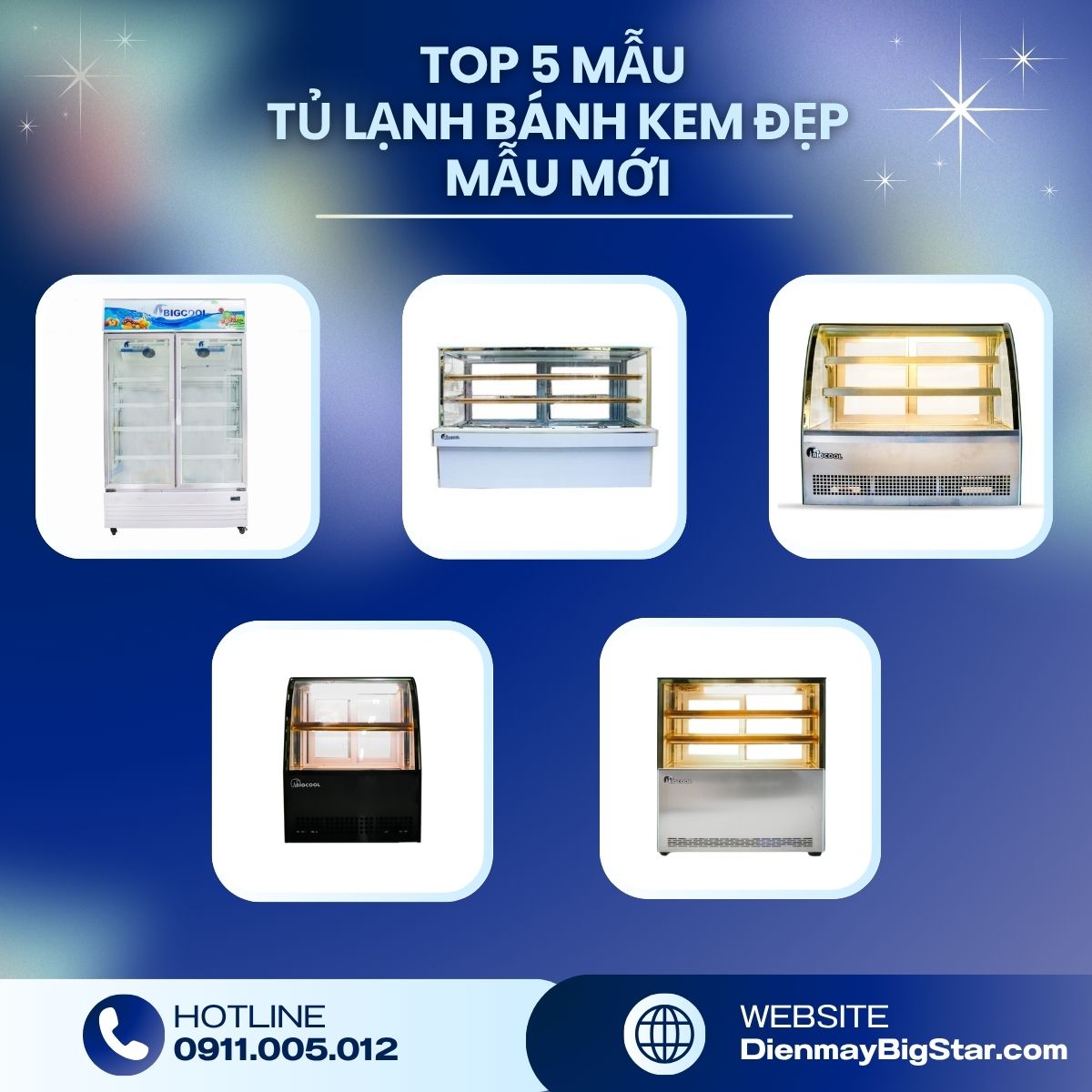 tủ lạnh bánh kem