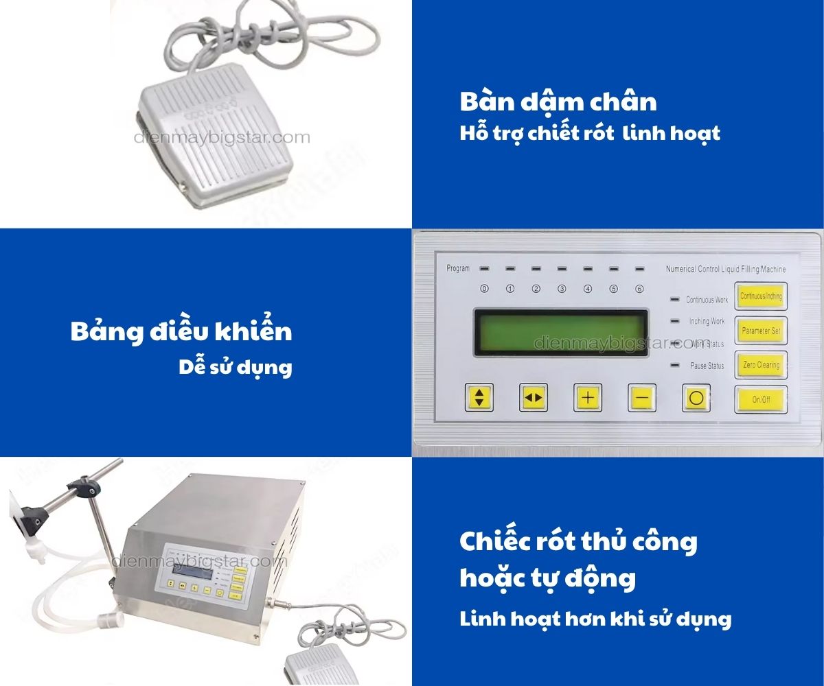 Máy chiết rót chất lỏng 1 vòi 14 may chiet rot chat long 1 voi chi tiet 2