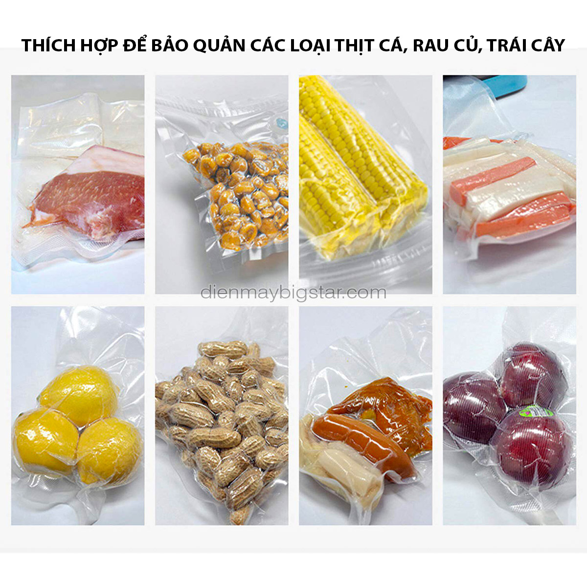 cuộn túi hút chân không trơn