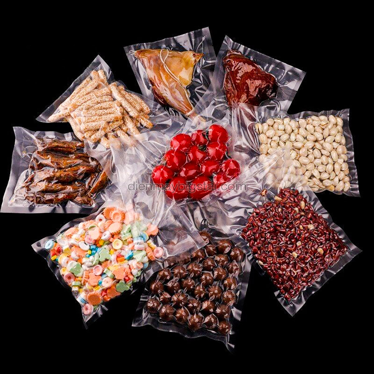 cuộn túi hút chân không trơn