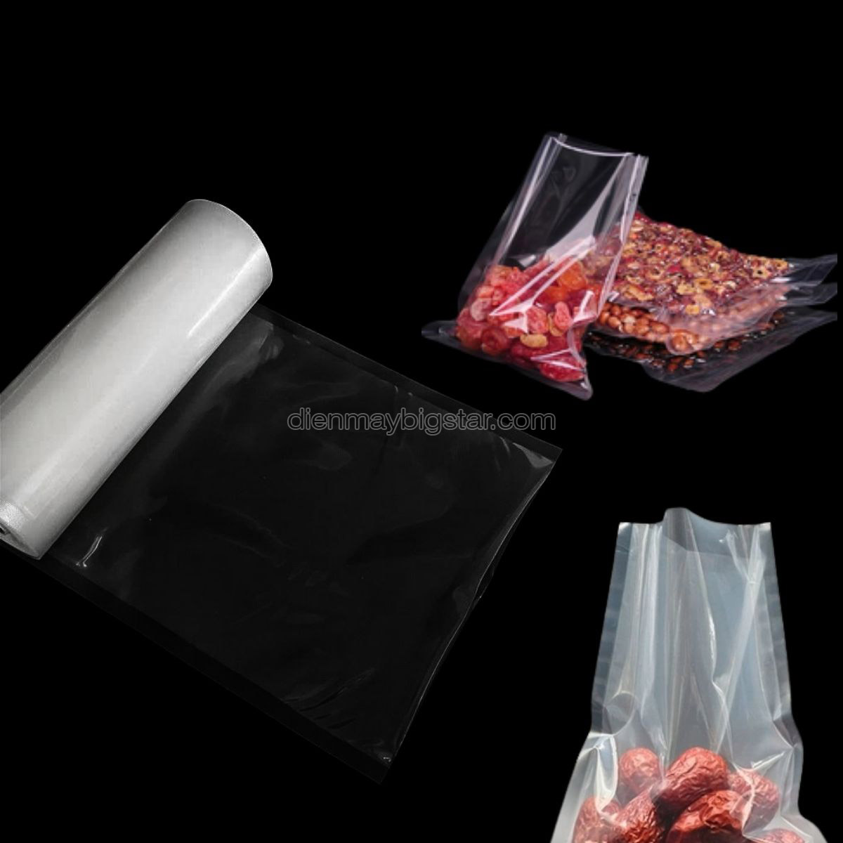 cuộn túi hút chân không trơn