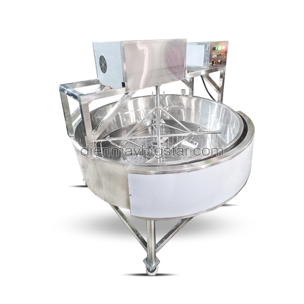 Máy rang muối tôm tự đảo 50kg 8 Máy rang muối tôm tự đảo 50kg
