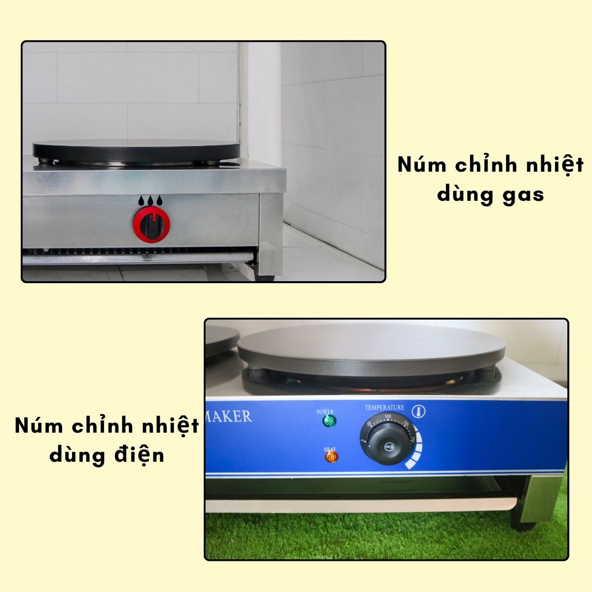 Máy nướng bánh Crepe đôi dùng gas 22 may nuong banh crepe doi dung gas 1