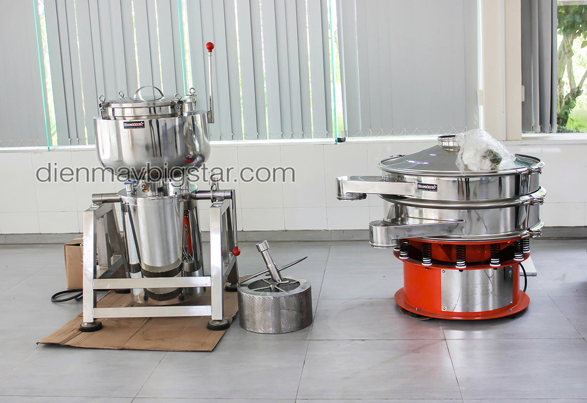 Máy sàng rung thực phẩm 2 tầng D1500 32 don hang may xay gio cha may tron nam ngang may rang muoi va may sang rung giao tai tinh ninh thuan 4