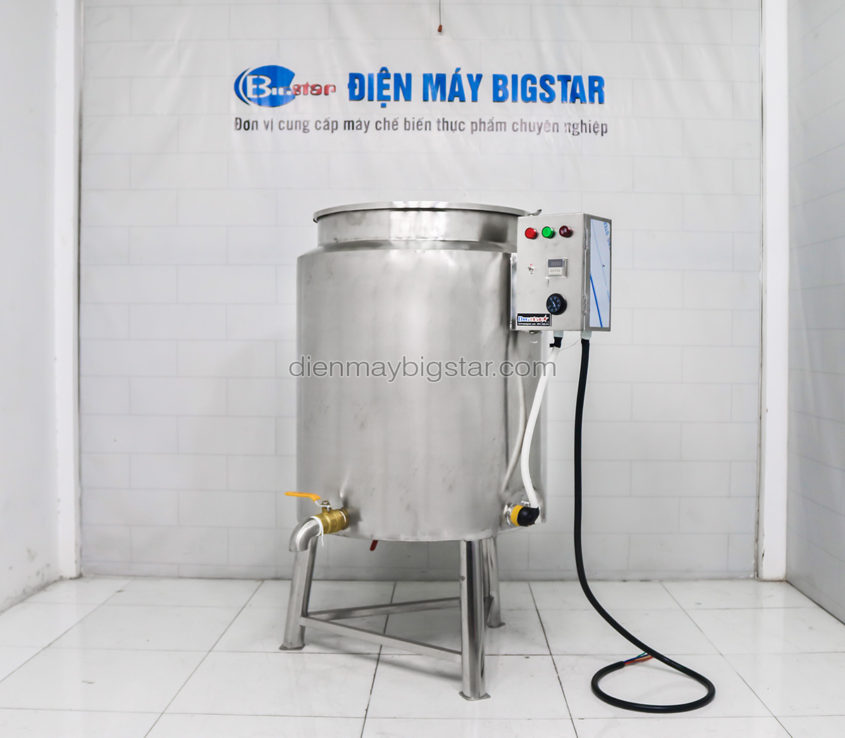 Nồi nấu sữa đậu nành công nghiệp 3 lớp 200L