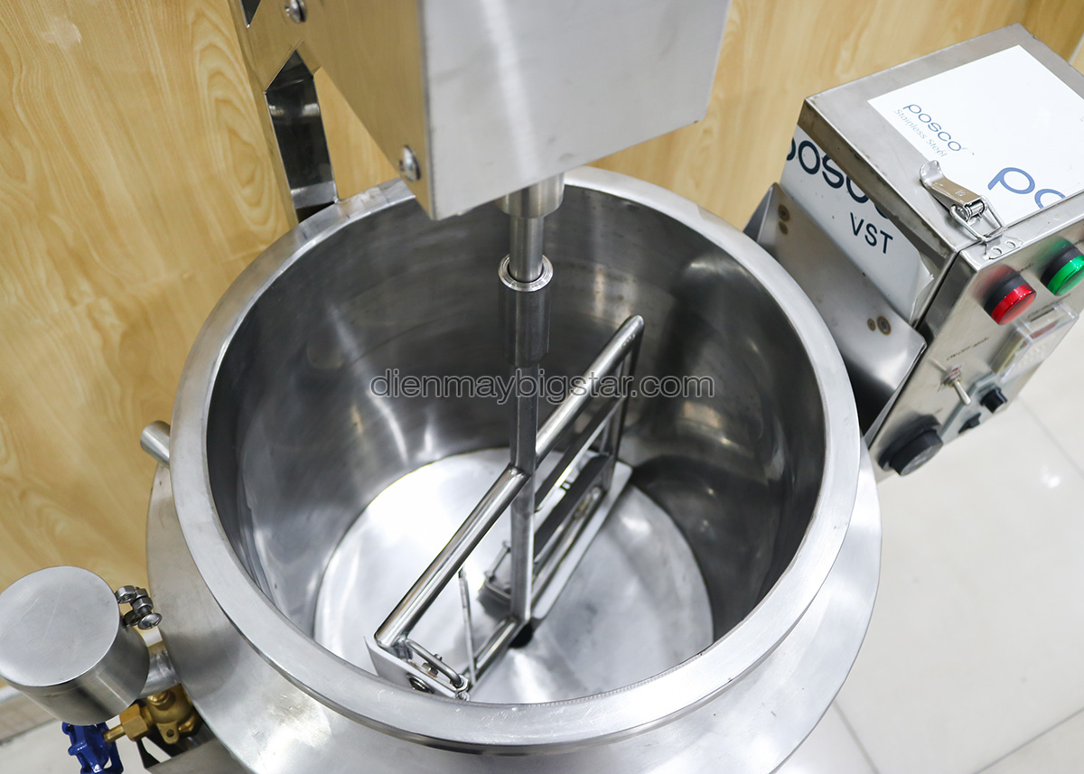 nồi nấu có cánh khuấy 3 lớp 30L