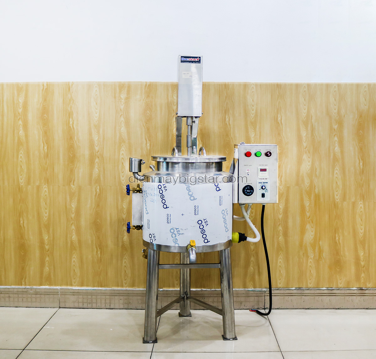 nồi nấu có cánh khuấy 3 lớp 30L