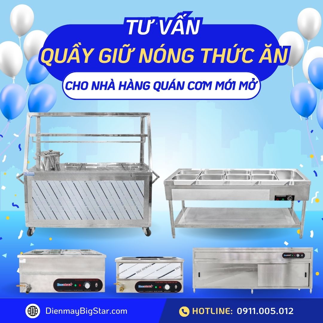 quầy giữ nóng thức ăn