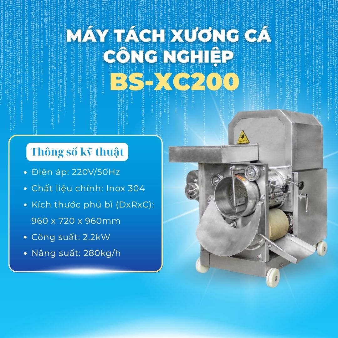 Máy tách xương cá