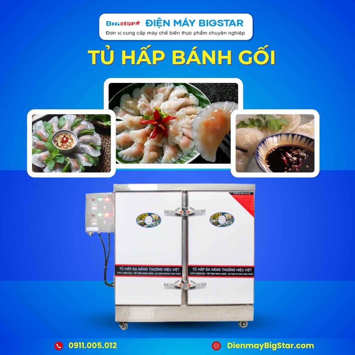 tủ hấp bánh gối