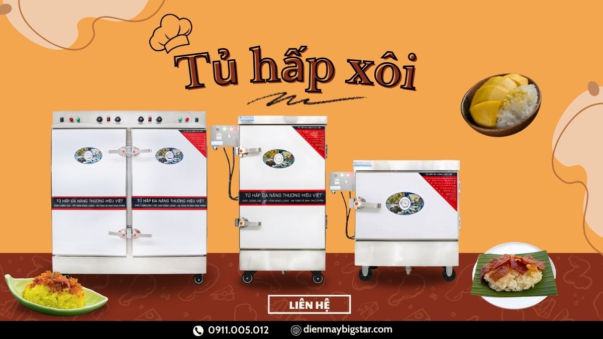 Tủ hấp xôi banner