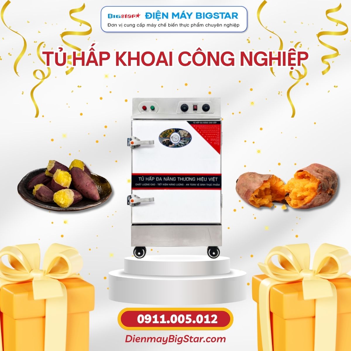 tủ hấp khoai công nghiệp