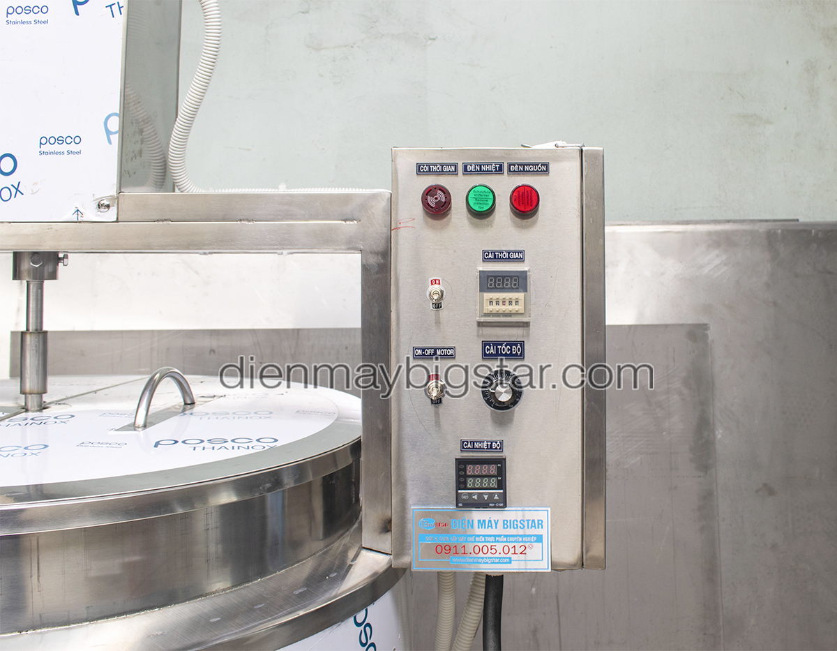 Nồi nấu cánh khuấy công nghiệp 3 lớp 300L 20 noi nau canh khuay cong nghiep 3 lop 300L 7