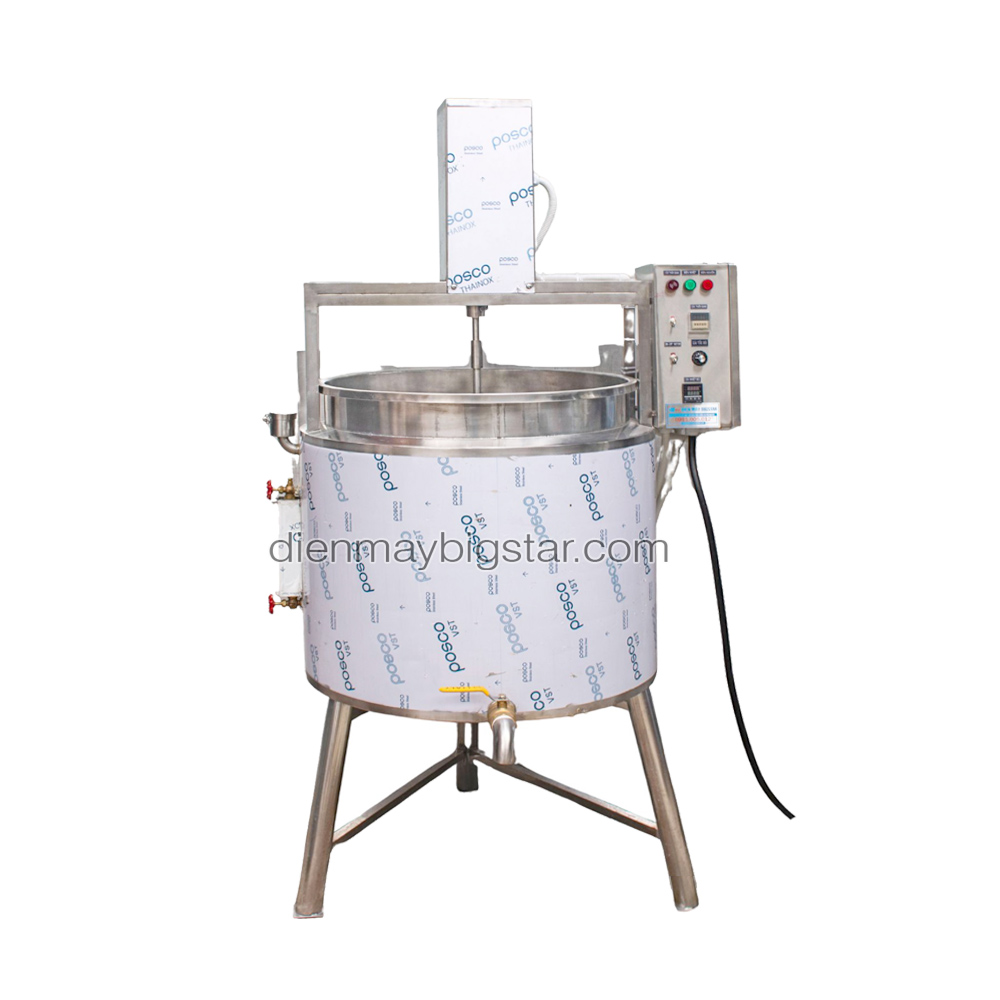 Nồi nấu cánh khuấy công nghiệp 3 lớp 300L 10 Nồi nấu cánh khuấy công nghiệp 3 lớp 300L