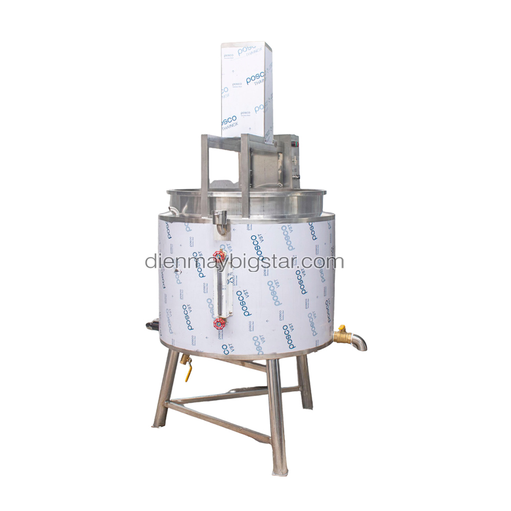 Nồi nấu cánh khuấy công nghiệp 3 lớp 300L 11 Nồi nấu cánh khuấy công nghiệp 3 lớp 300L - Ảnh 2