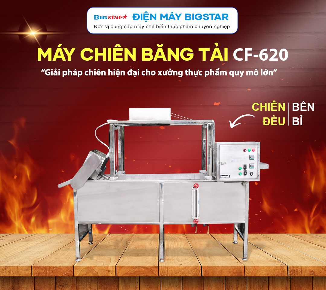 máy chiên băng tải CF-620