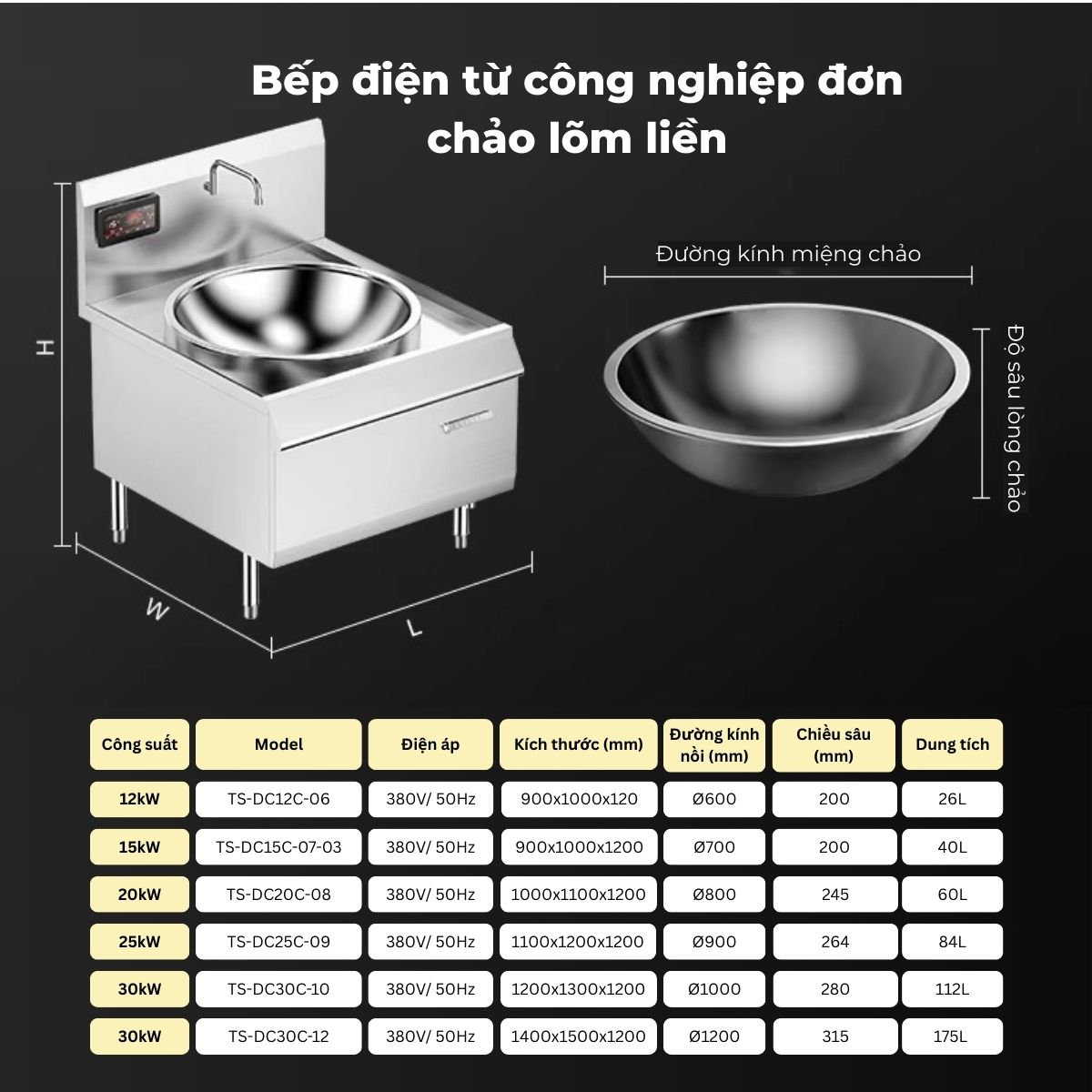 bep dien tu cong nghiep don chao lom lien 2 ko