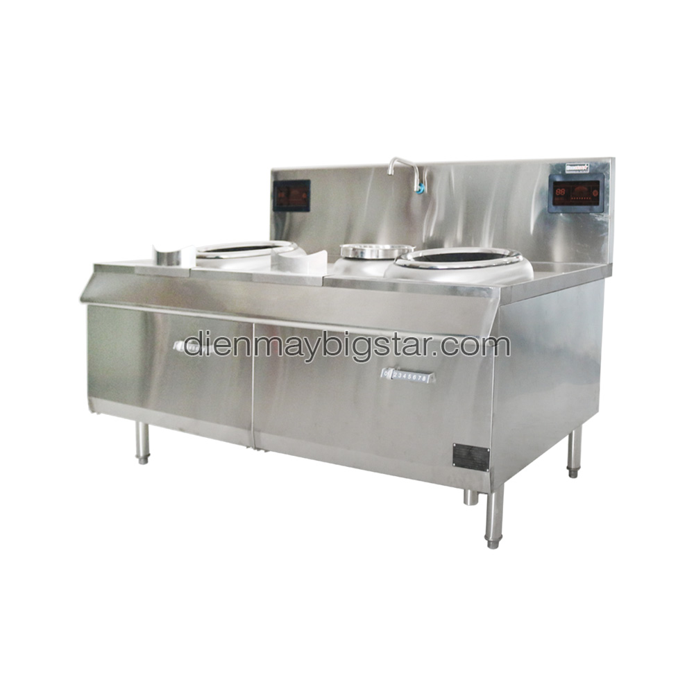 Bếp điện từ công nghiệp đôi chảo lõm rời có bầu nước 2x15kW 15 Bếp điện từ công nghiệp đôi chảo lõm rời có bầu nước 2x15kW - Ảnh 2