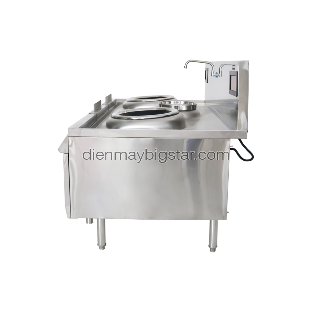 Bếp điện từ công nghiệp đôi chảo lõm rời có bầu nước 2x15kW 16 Bếp điện từ công nghiệp đôi chảo lõm rời có bầu nước 2x15kW - Ảnh 3