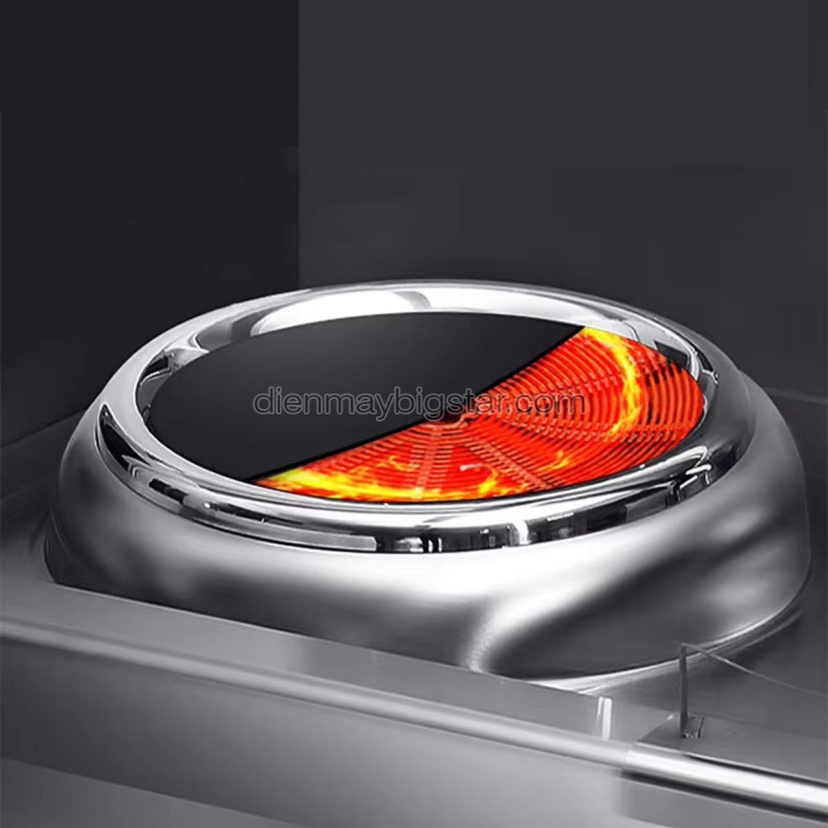 Bếp điện từ công nghiệp đơn chảo lõm rời có bầu nước 15kW 21 bep dien tu cong nghiep don chao lom roi co bau nuoc 4