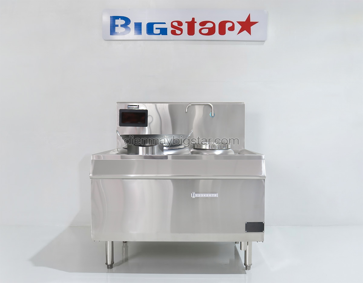 Bếp điện từ công nghiệp đơn chảo lõm rời có bầu nước 15kW 24 bep dien tu cong nghiep don chao lom roi co bau nuoc 15kw 2
