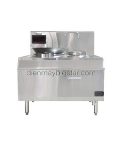 Bếp điện từ công nghiệp đơn chảo lõm rời có bầu nước 15kW