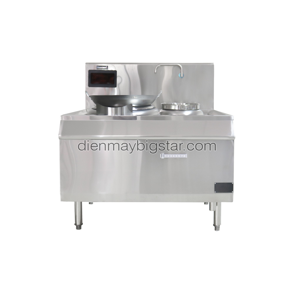 Bếp điện từ công nghiệp đơn chảo lõm rời có bầu nước 15kW 11 Bếp điện từ công nghiệp đơn chảo lõm rời có bầu nước 15kW