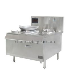 Bếp điện từ công nghiệp đơn chảo lõm rời có bầu nước 15kW 15 bep dien tu cong nghiep don chao lom roi co bau nuoc 15kw 9