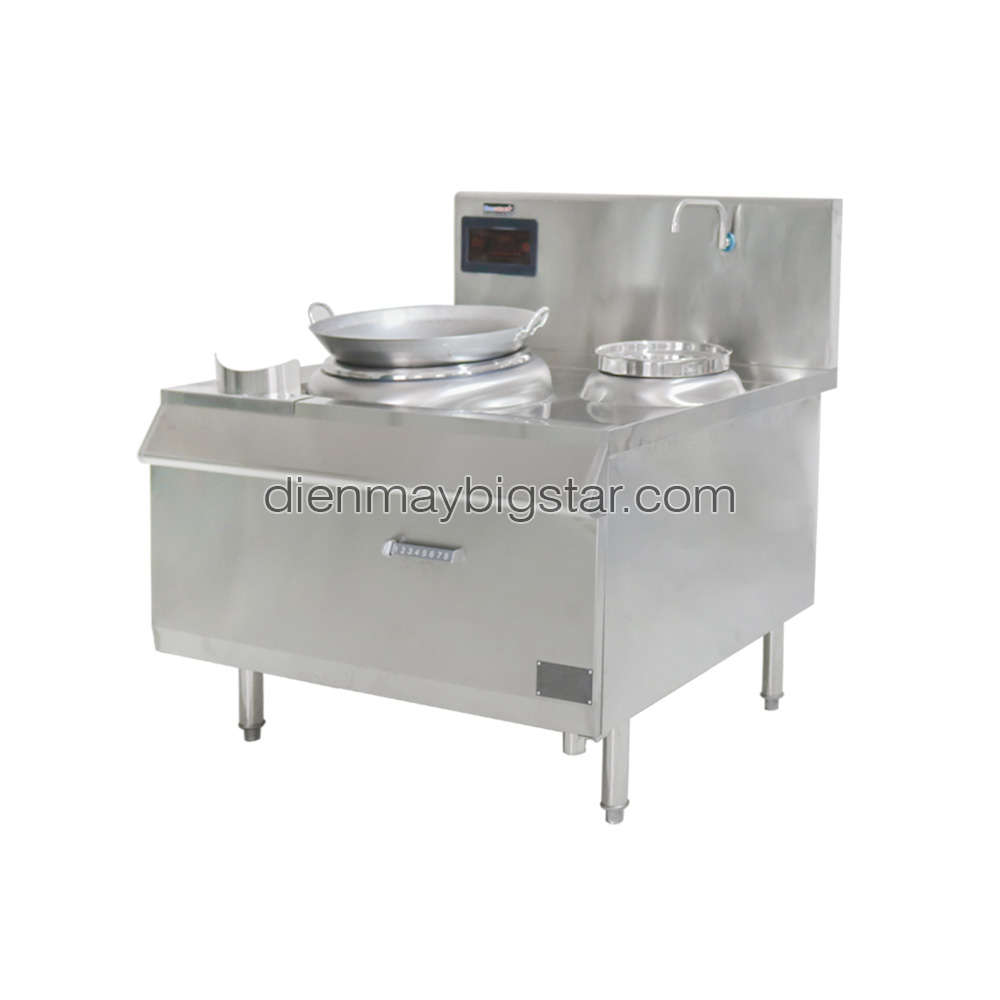Bếp điện từ công nghiệp đơn chảo lõm rời có bầu nước 15kW 12 Bếp điện từ công nghiệp đơn chảo lõm rời có bầu nước 15kW - Ảnh 2