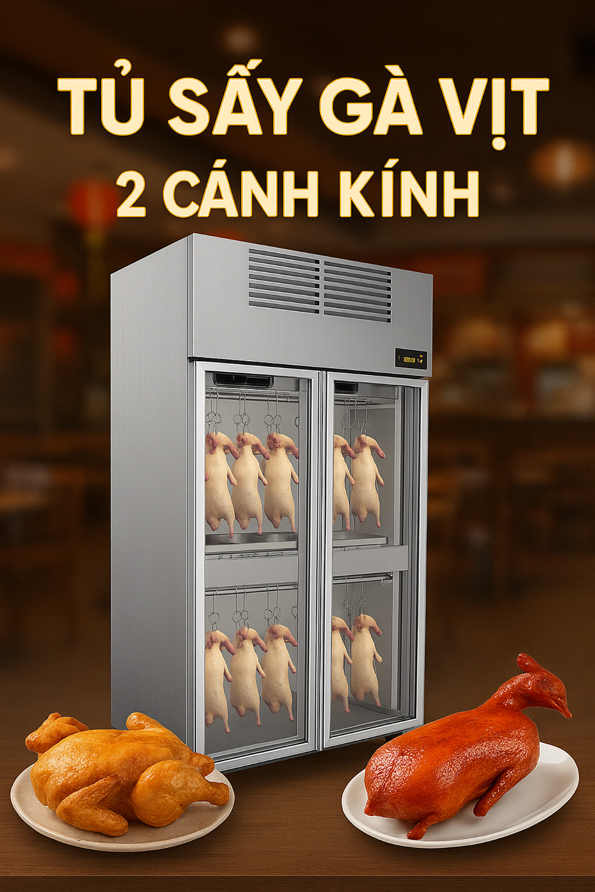 tu say ga vit 2 canh kinh 1