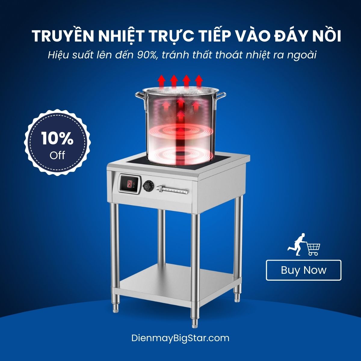 Bếp từ công nghiệp đơn mặt phẳng có hẹn giờ 8 nấc gạt 8kW 17 Bếp từ công nghiệp đơn mặt phẳng có hẹn giờ 8 nấc gạt 8kW