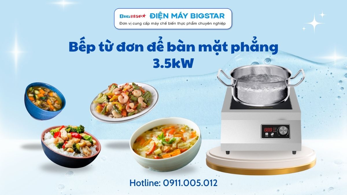 Bếp từ đơn để bàn mặt phẳng 3.5kW 14 Bếp từ đơn để bàn mặt phẳng