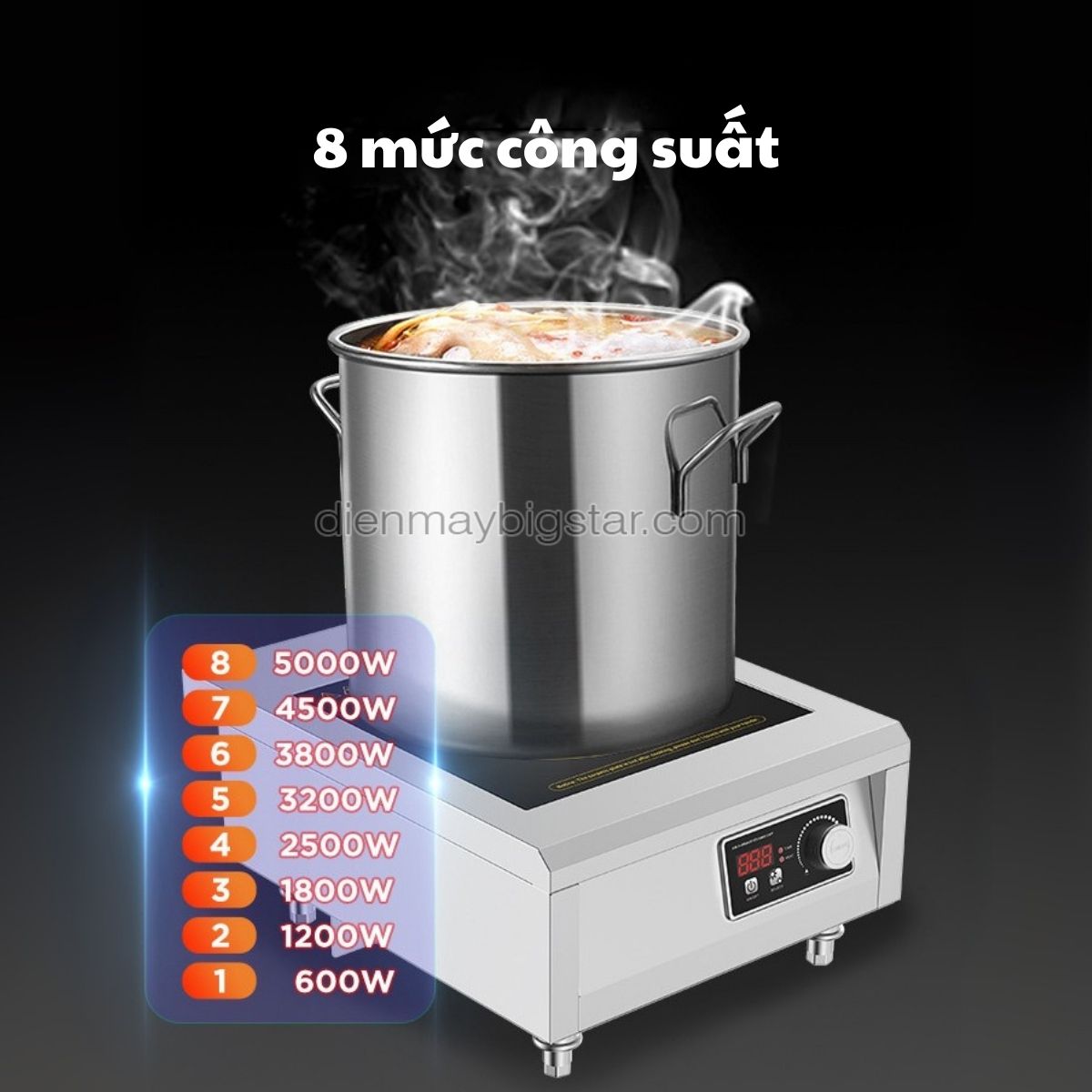 bep tu don de ban mat phang 6kw 6 ko