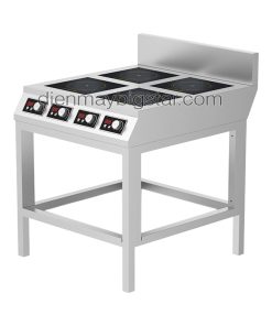 Bếp điện từ công nghiệp phẳng 4 họng có chân đứng