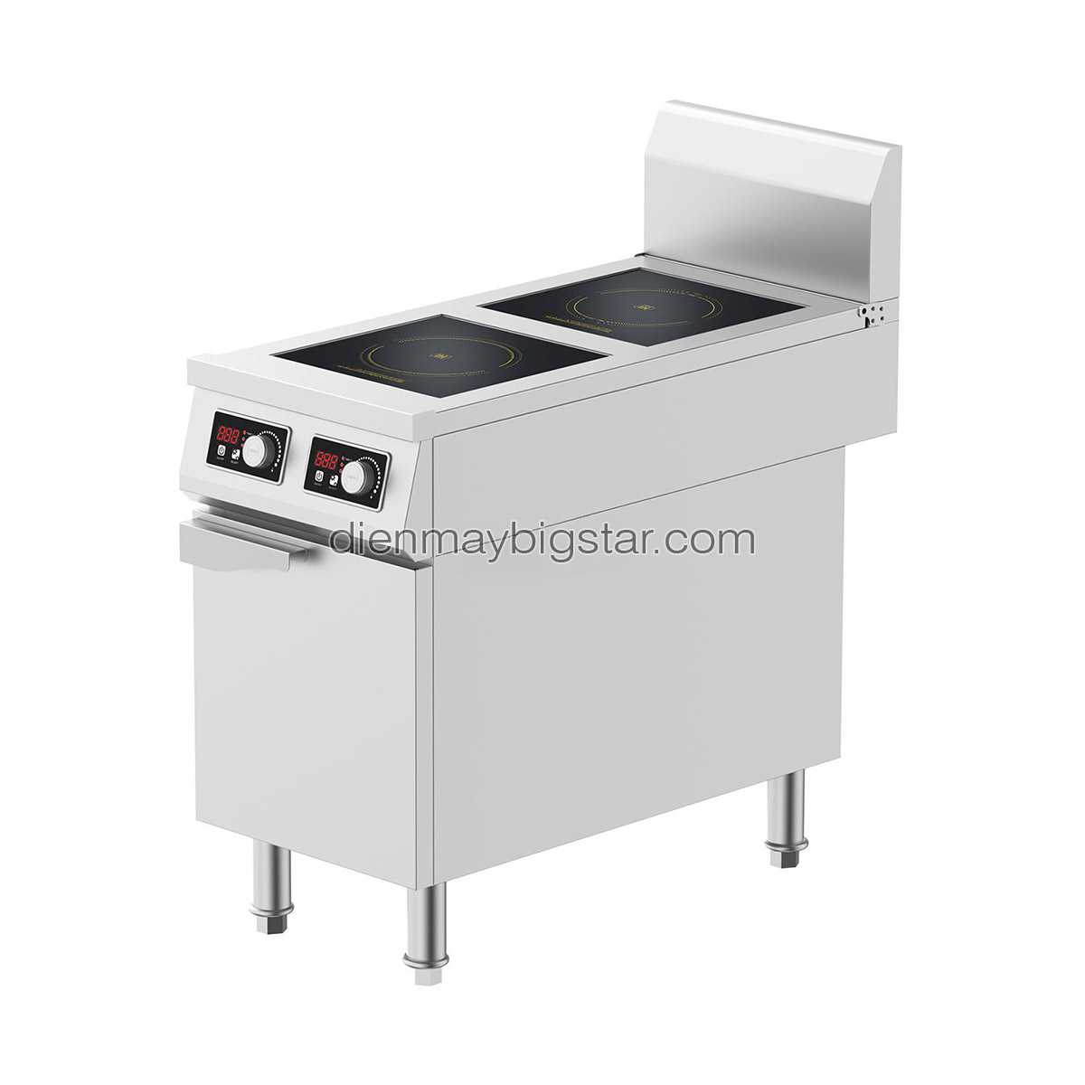 Bếp điện từ công nghiệp đôi phẳng có hộc tủ - Thông số kỹ thuật