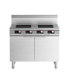 Bếp điện từ công nghiệp phẳng 4 họng có hộc tủ