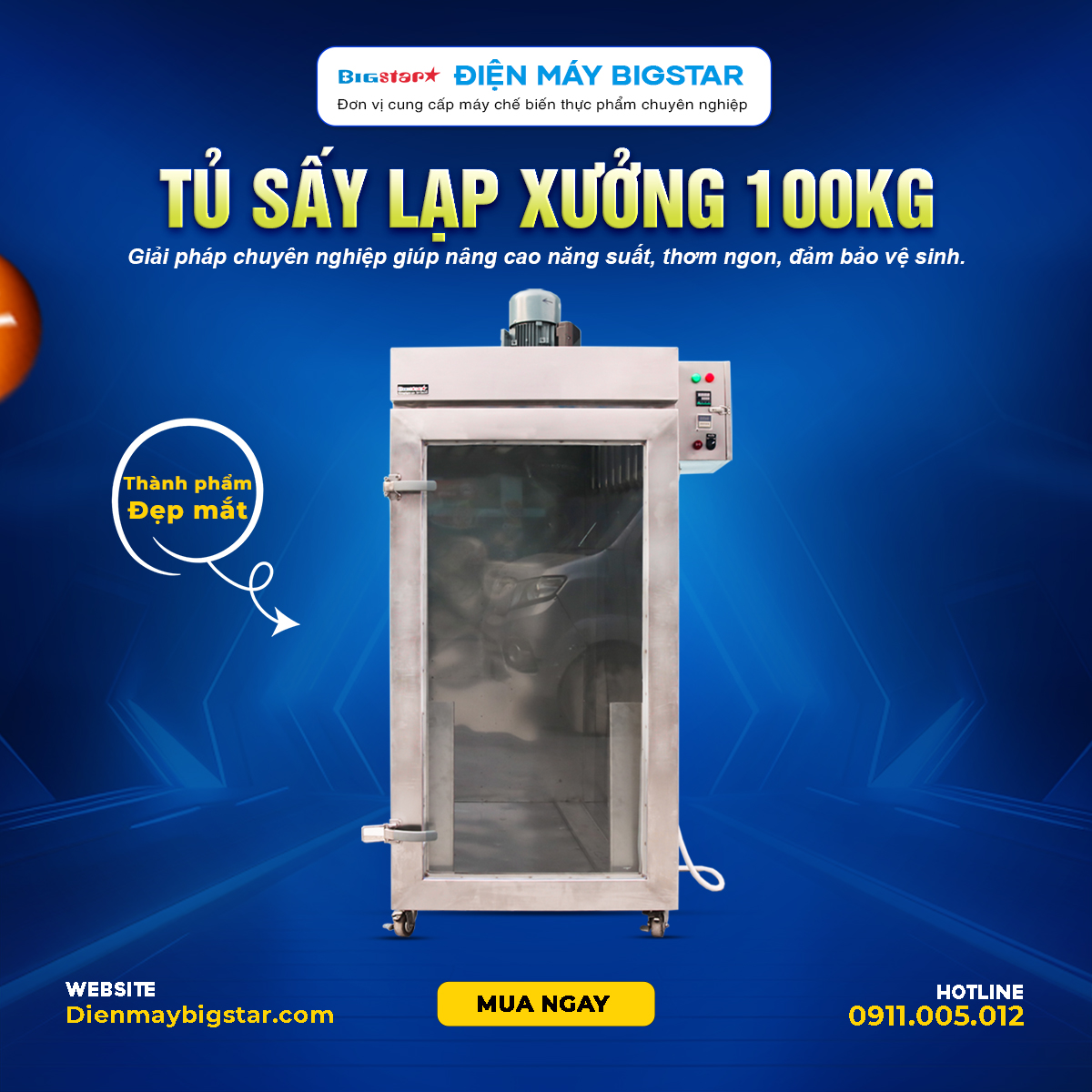 Tủ sấy lạp xưởng 100kg 23 tủ sấy lạp xưởng 100kg