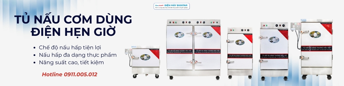 tủ nấu cơm dùng điện hẹn giờ