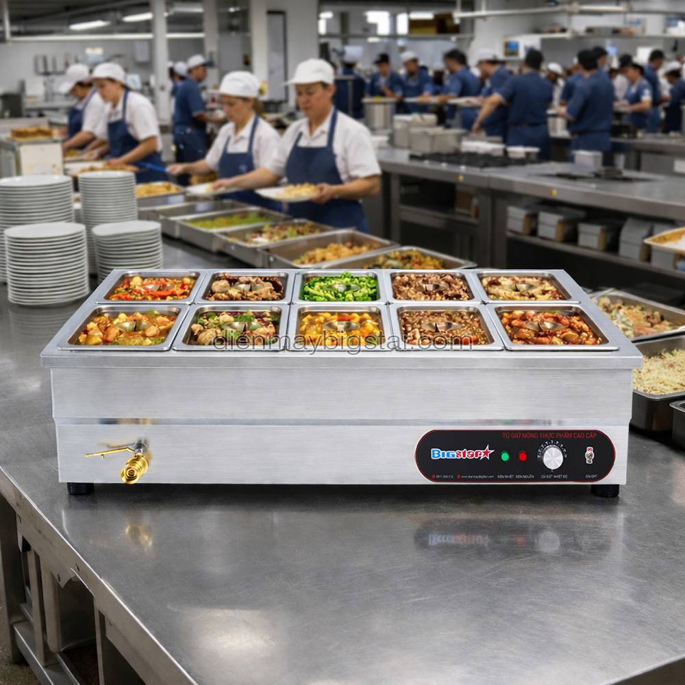tủ hâm nóng thức ăn 12 khay B6-12