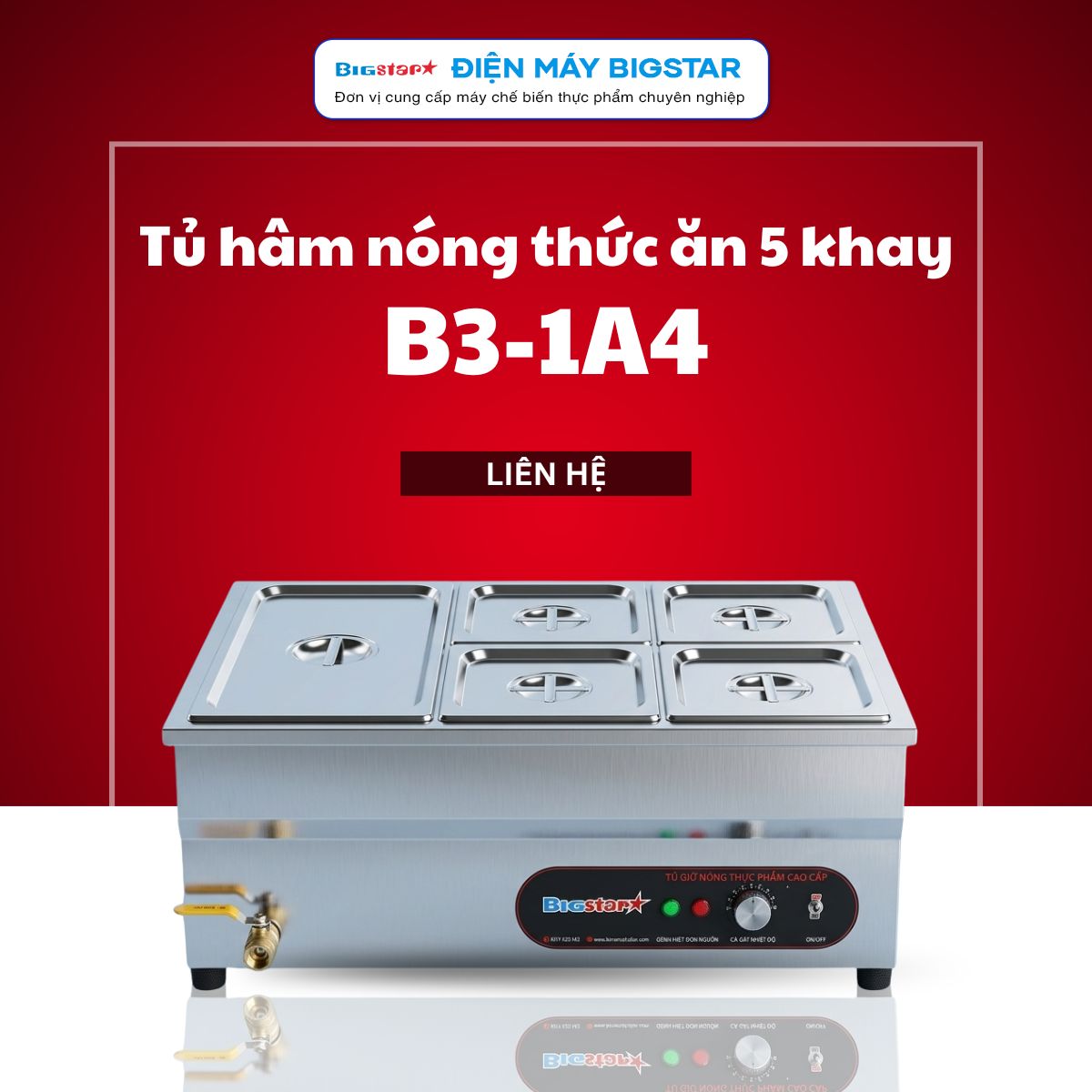 Tủ hâm nóng thức ăn 5 khay B3-1A4