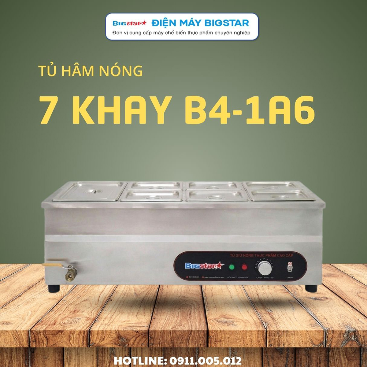 tu ham nong thuc an 7 khay B4 1A6