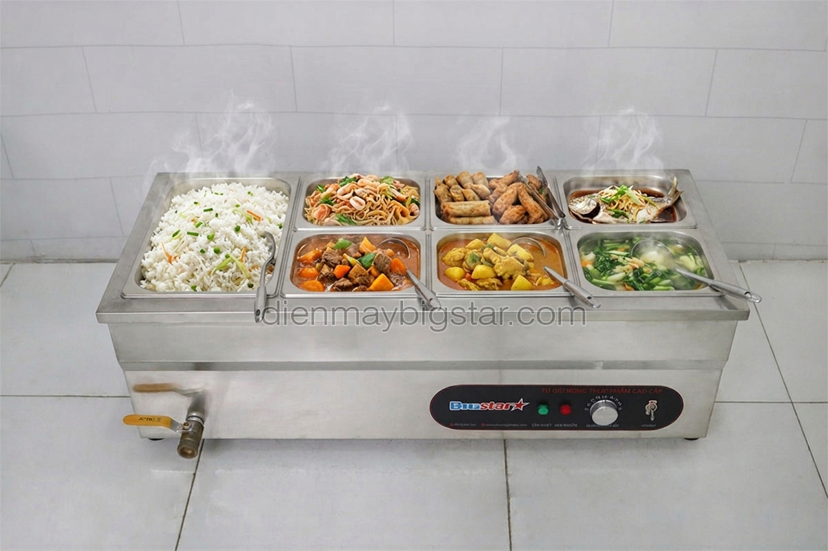 tu ham nong thuc an 7 khay B4 1A6 3