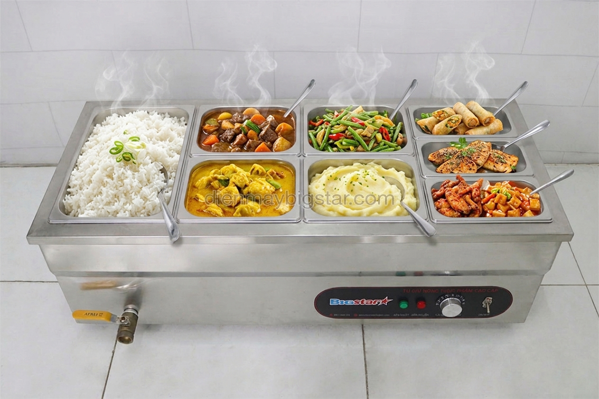 tu ham nong thuc an 8 khay B4 1A3C4 3